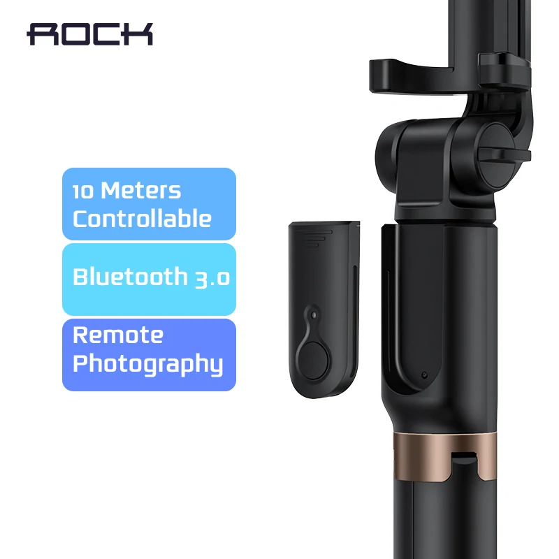ROCK штатив монопод селфи палка Bluetooth с кнопкой Pau De Palo селфи палка для Android/huawei держатель телефона для iphone 8 XS