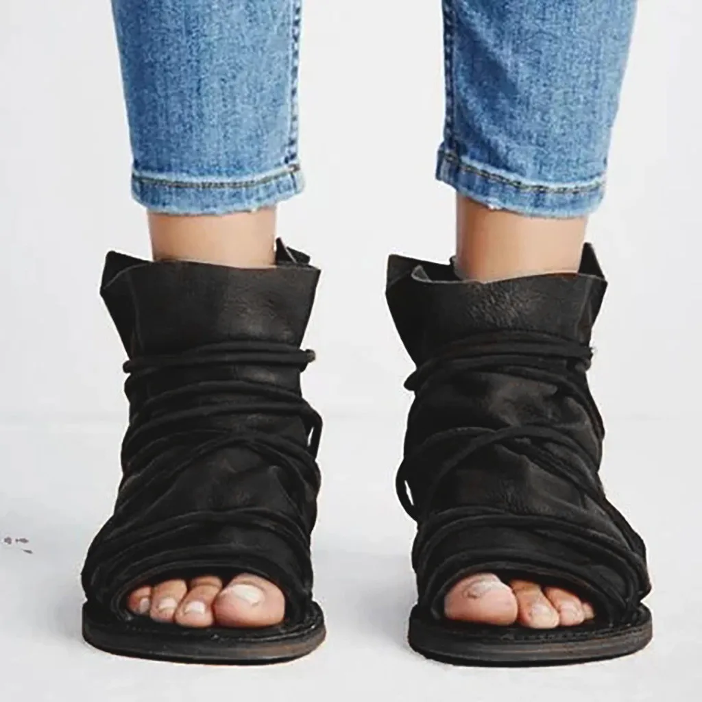 ONTO MATO женские модные туфли с открытым носом на высоком каблуке высоким голенищем