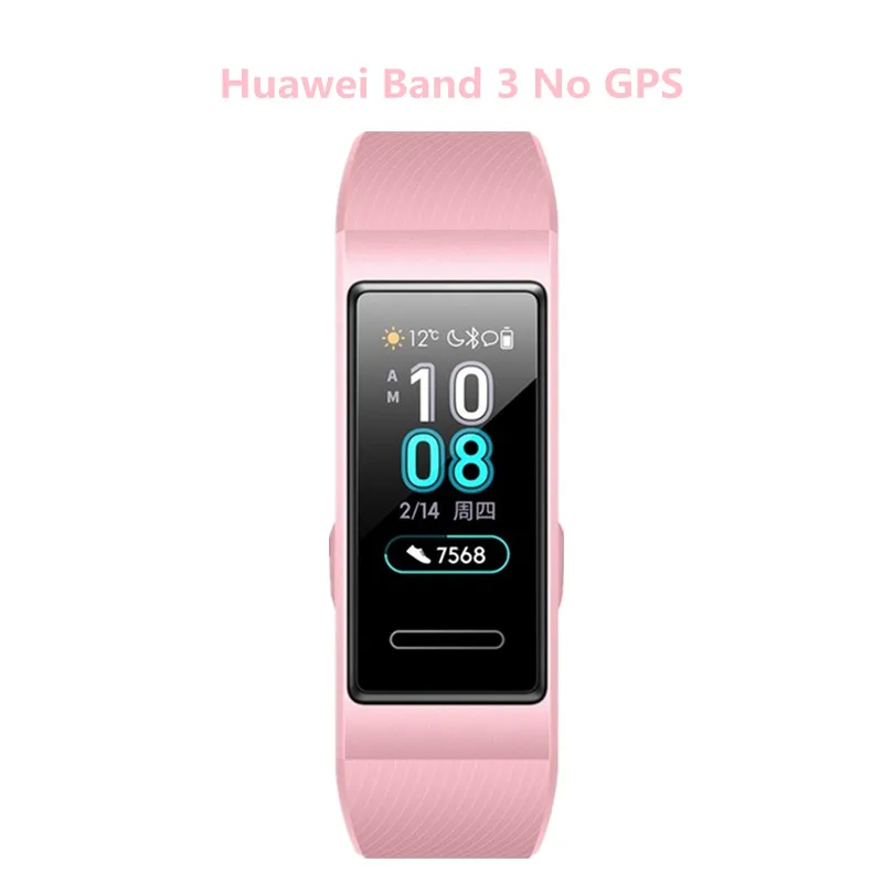 band 3 pink huawei Band 3 Pro gps Amoled 0,95 'Полноцветный Сенсорный Водонепроницаемый металлический браслет с датчиком пульса для плавания и сна - Цвет: band 3 pink