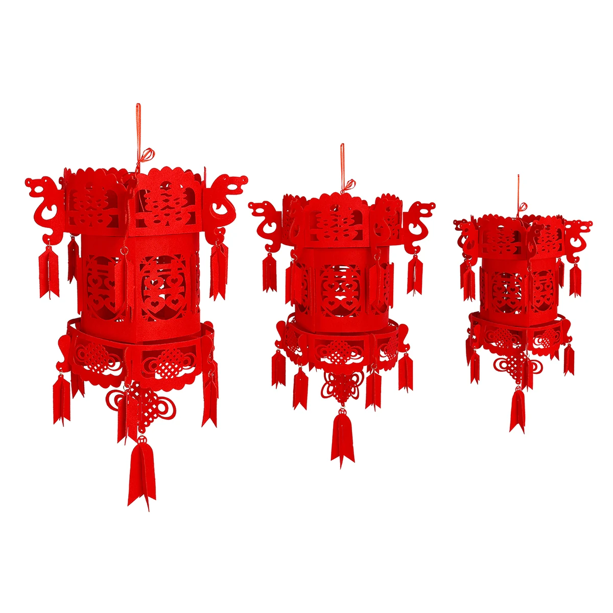 Праздничное освещение Mising Китайский подвесной фонарь Красный Размер L M S | Лампы и