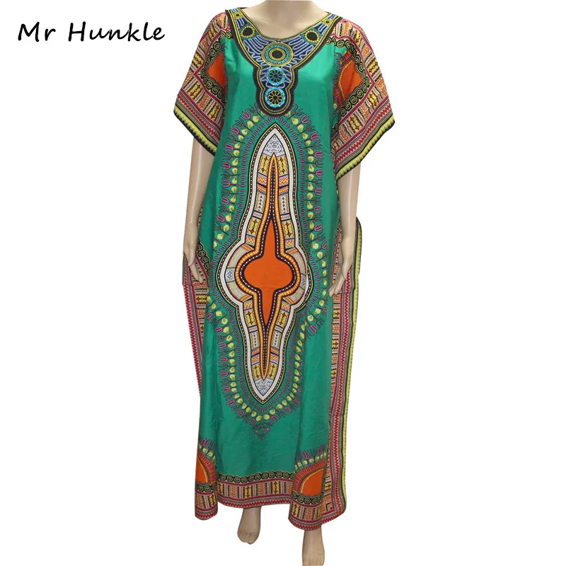 Новинка от Mr Hunkle модное женское платье Дашики хлопковое макси с Африканским