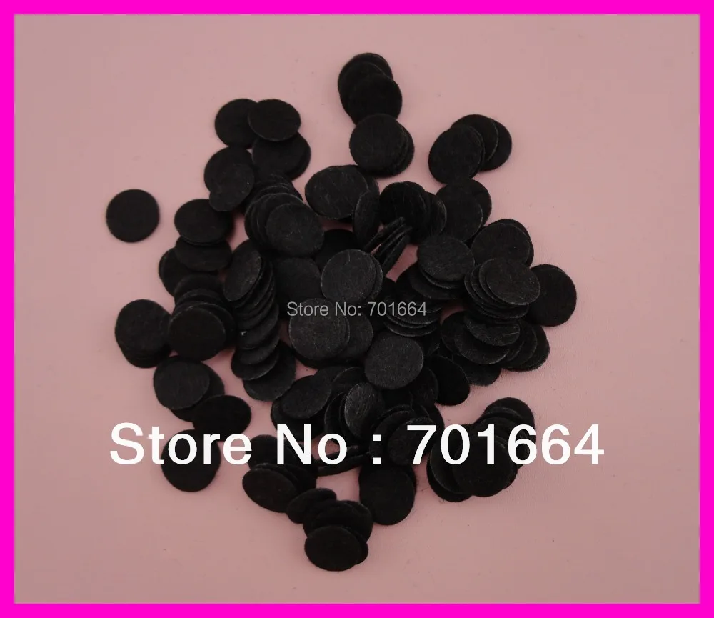 

1000PCS 1.5cm 3/5" black non-woven felt Circles Appliques for DIY Hairbands accessories,Round Felt pads spacers,Bargain for Bulk