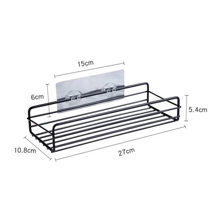1* Shower Shelf Storage Attachment Washing Basket Wall Mount Rack Hanging Wear-resistant
