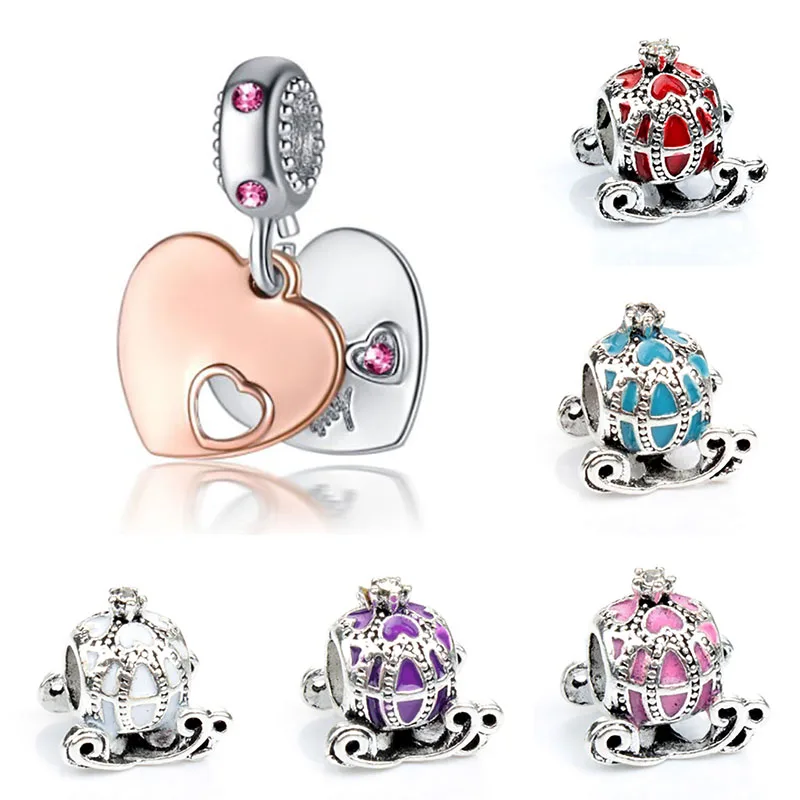 Оригинальный браслет pulsera charms plata de ley бусины для изготовления ювелирных изделий