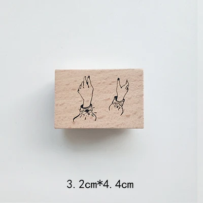 Винтажные гомерские жесты штамп DIY деревянные и резиновые штампы для скрапбукинга канцелярские товары Скрапбукинг Стандартный штамп - Цвет: 03