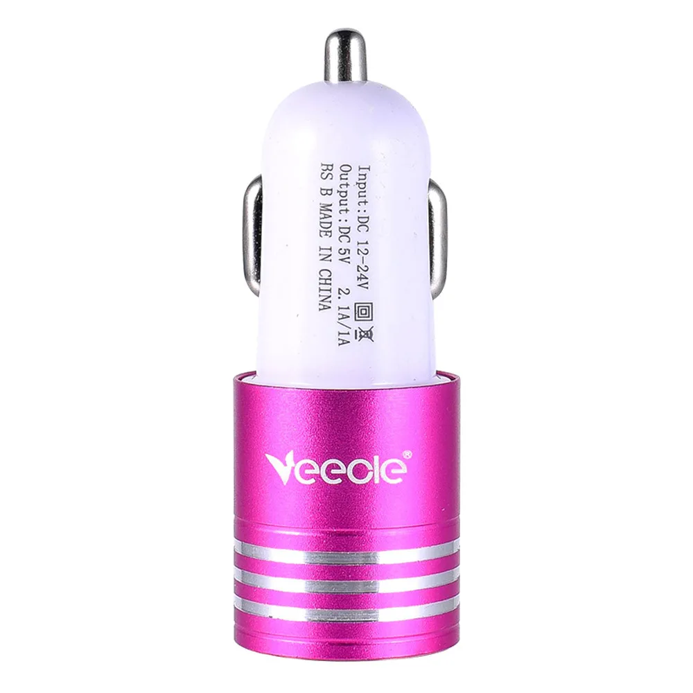 VECLE автомобильный двойной USB порт 3 1 а портативный адаптер питания для быстрой