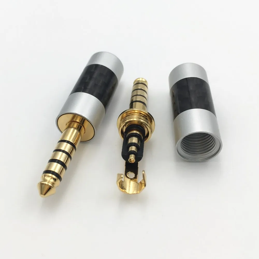 4 шт. Новинка HiFi мм наушники из углеродного волокна 5 полюсный штырьковый разъем