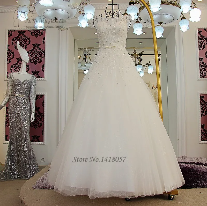 Vestido de Noiva, винтажное свадебное платье, принцесса, свадебные платья, бисер, кристаллы, расшитые блестками, платья невесты,, настоящее Brautkleid Boda