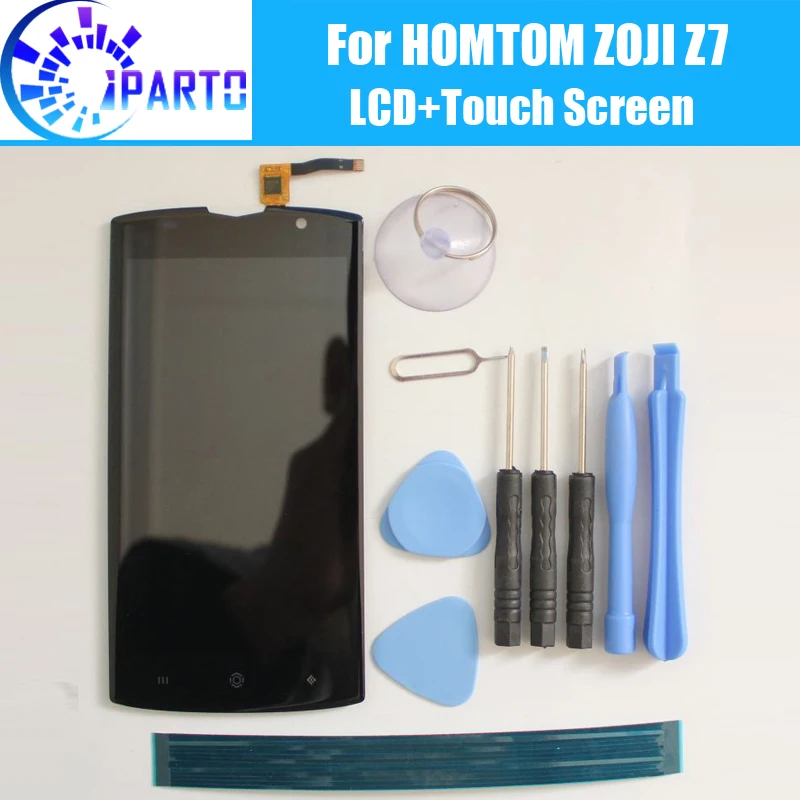 HOMTOM ZOJI Z7 ЖК-дисплей + сенсорный экран 100% оригинальный протестированный ЖК-экран
