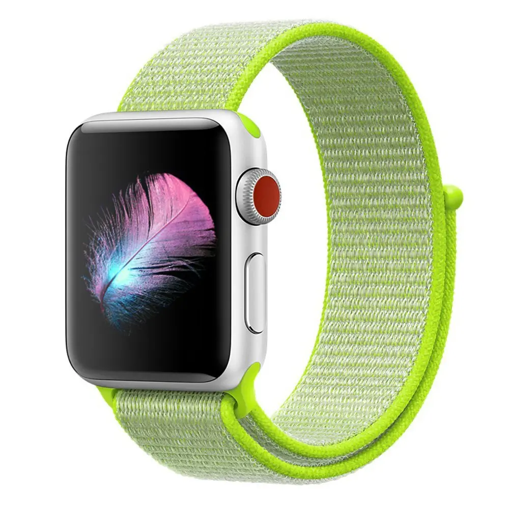 Flash Light Нейлоновый спортивный ремешок для Apple Watch серии 5 4 3 44 мм 40 мм ремешок для часов браслет для iwatch 4 44 мм 42 мм 38 мм 3 2 Hyper - Цвет ремешка: Flash Light