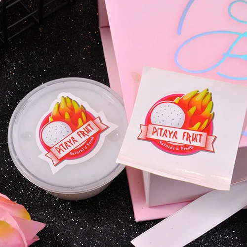 Red B Счастливый обезьяна 15 шт./упак. Стикеры s игрушка для Slime коробка DIY клубника фруктовая наклейка для слизистой аксессуары для ящик для хранения - Цвет: Red B