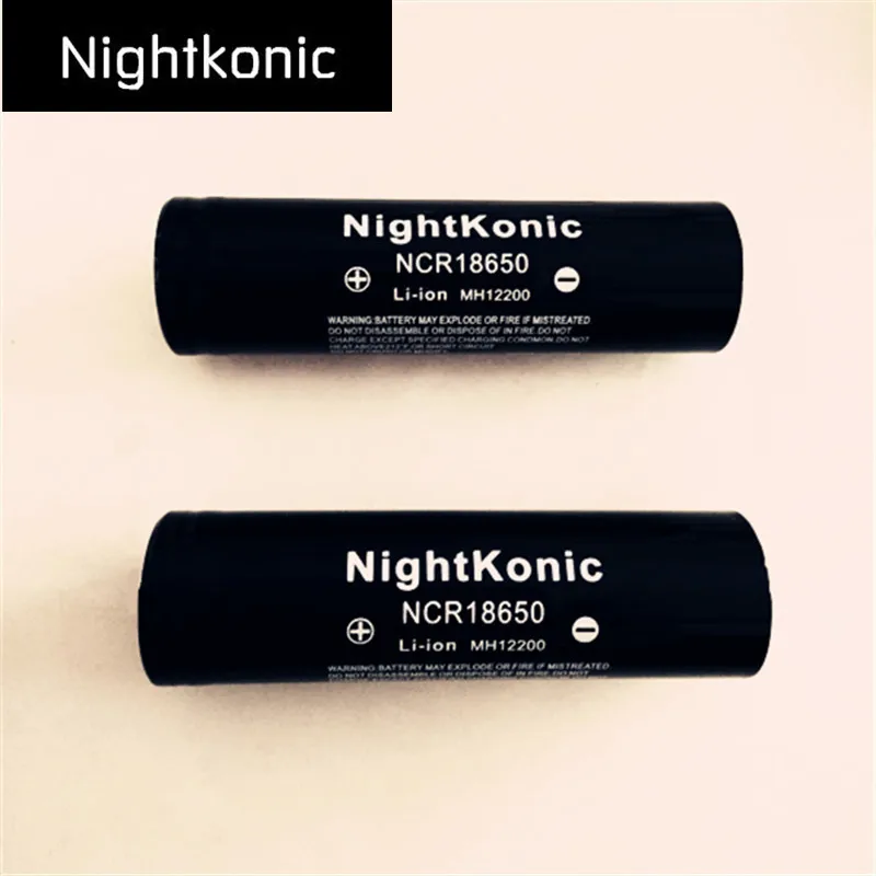 Nightkonic 6 PCS/LOT 18650 Battery MH 3.7V Li-ion Rechargeable for power bank flashlight E-Cigarette MH12200 | Электроника