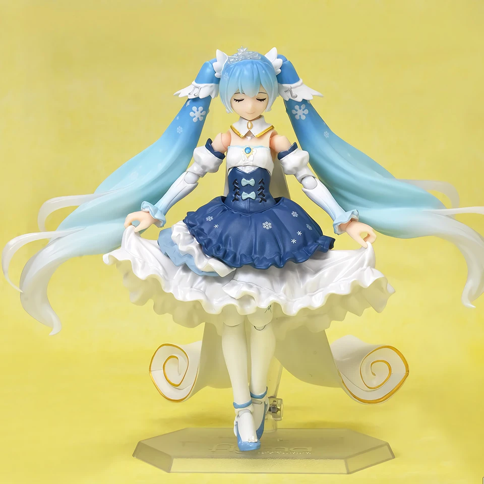 Tronzo VOCALOID Hatsune Miku Figma EX-054 Снежная Мику Снежная принцесса Мику 10-летие ПВХ фигурка модель игрушки