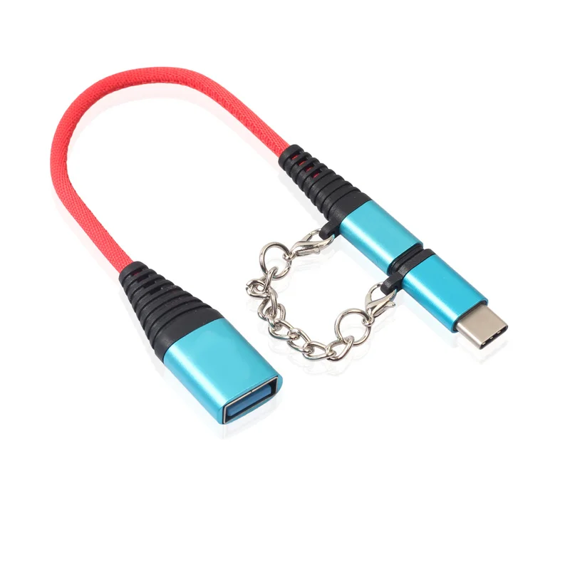 Кабель адаптер 2 в 1 с портом Type C папа + Micro USB на 0 мама|Переходники и адаптеры| |