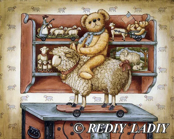RF85168 Rediy ladiy Алмазная мозаика медведь мультфильм Тедди алмазная живопись наборы для вышивки крестом Алмазная вышивка узоры Стразы искусство - Цвет: RF85168