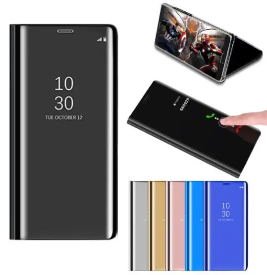 Зеркальный чехол для huawei nova 2i чехол-книжка с подставкой прозрачный вид maimang6 honor 9i