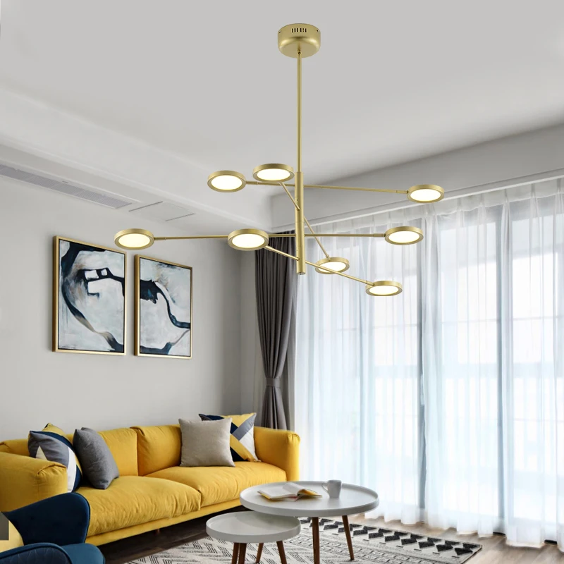 Золотой абажур подвесные светильники LED подвесной светильник GU10 Скандинавский