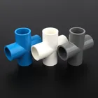 Бесплатная доставка 3 шт.лот 20 мм ПВХ крестовые соединители для труб садовая Оросительная Система фитинги аквариумный резервуар водопроводная трубка Адаптер