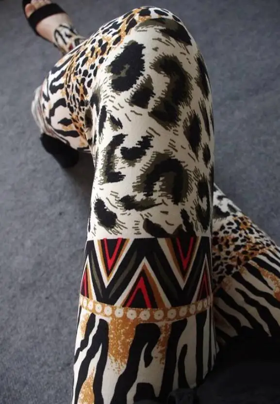 G Red Leopard YSDNCHI женские сексуальные леопардовые леггинсы, Леггинсы с высокой талией, спортивная одежда, леггинсы с принтом, летние эластичные леггинсы для фитнеса - Цвет: G Red Leopard