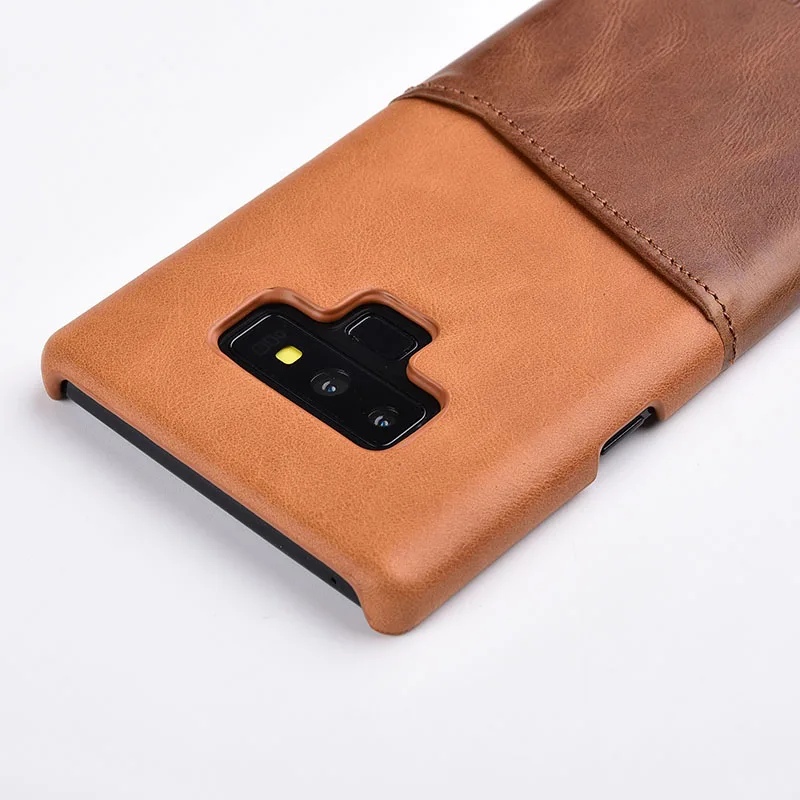 Case for Samsung Galaxy Note 9 KEZiHOME Two Colors Genuine Leather Hard Back Cover For Note9 with Card Pocket | Мобильные телефоны