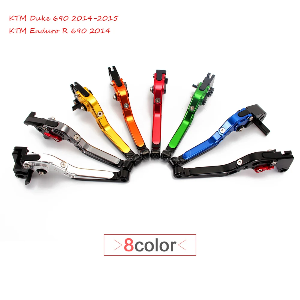 

CNC motorcycle brake clutch levers for KTM DUKE 690 Enduro R 2014-2017 adjustable Foldable Lengthening accessories parts