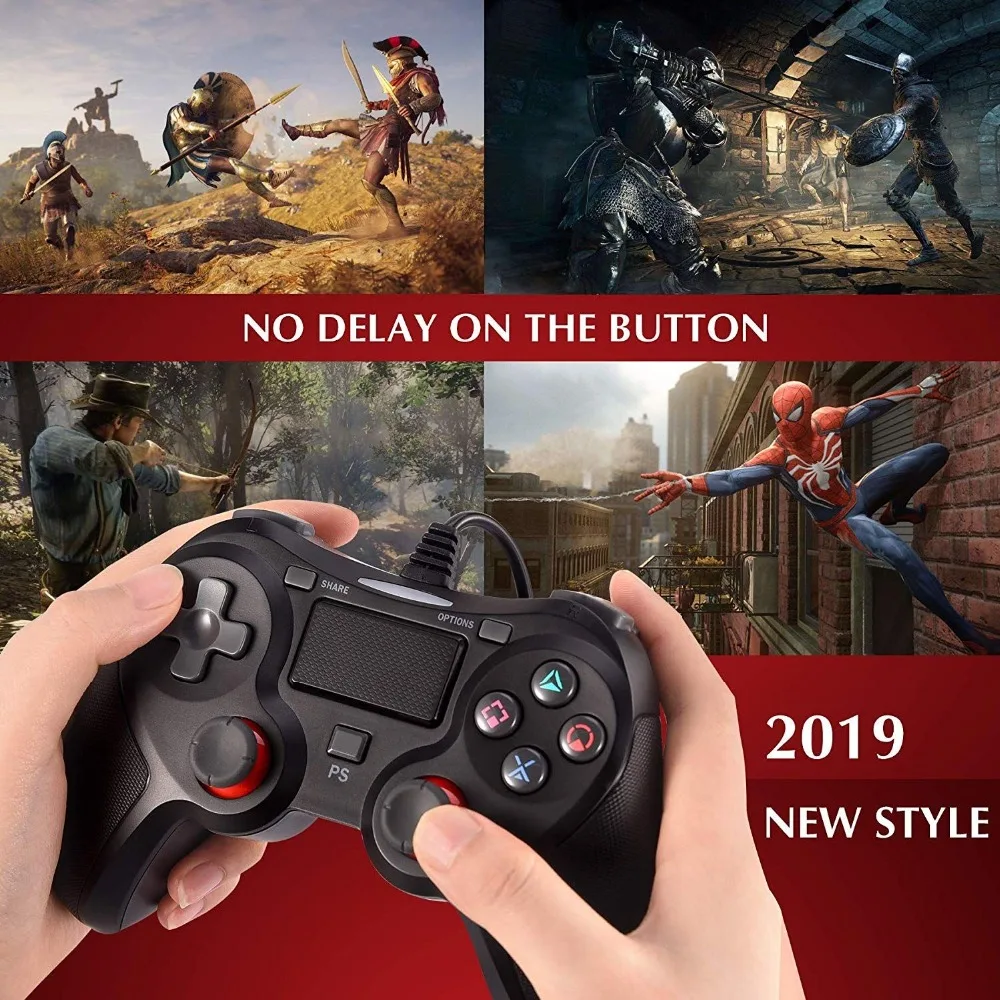 Для PS4 игровой контроллер 1 5 м USB проводной геймпад для Playstation 4 консоль Dualshock