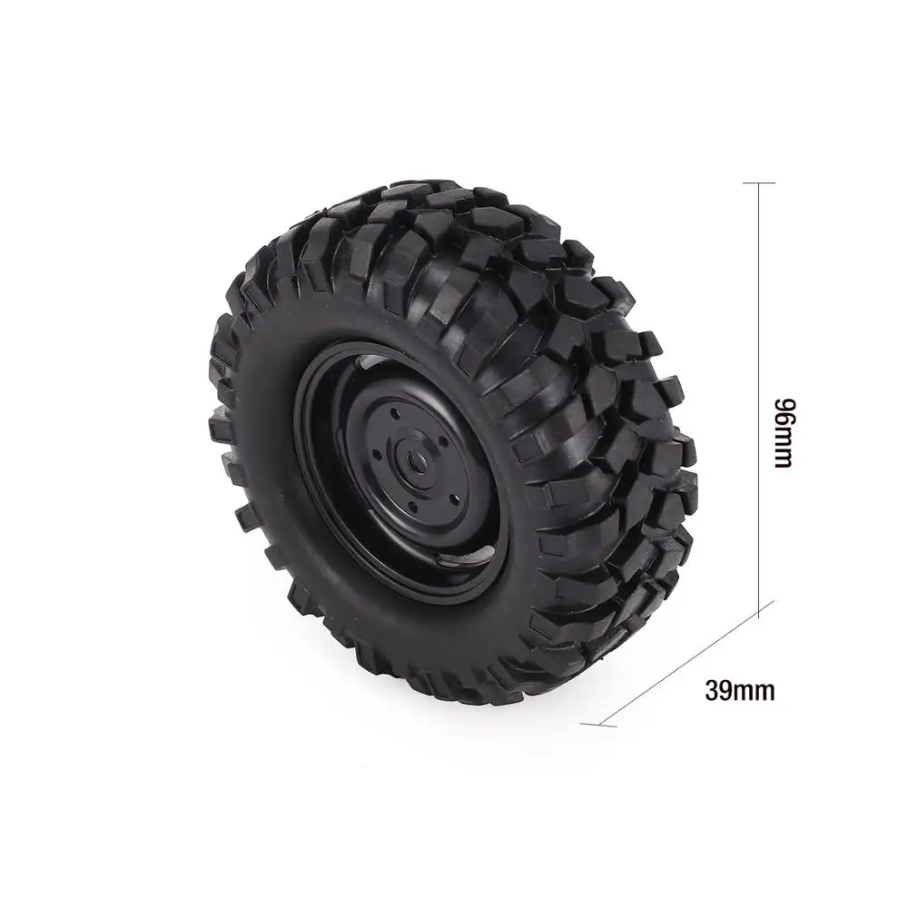 4 шт. 96 мм 1 9 дюйма резиновая шина с Beadlock обод колеса для осевой SCX10 90046 RC4WD D90 1/10 RC