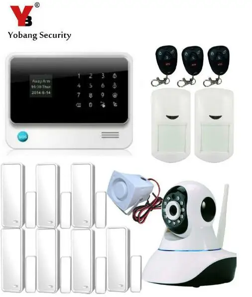 Домашняя система охранной сигнализации Yobang Wi Fi GSM сигнализация функция Wth wifi с ip