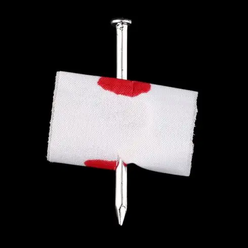 2 шт. кровавая розыгрыш шутка игрушка искусственный ноготь сквозь палец фокус