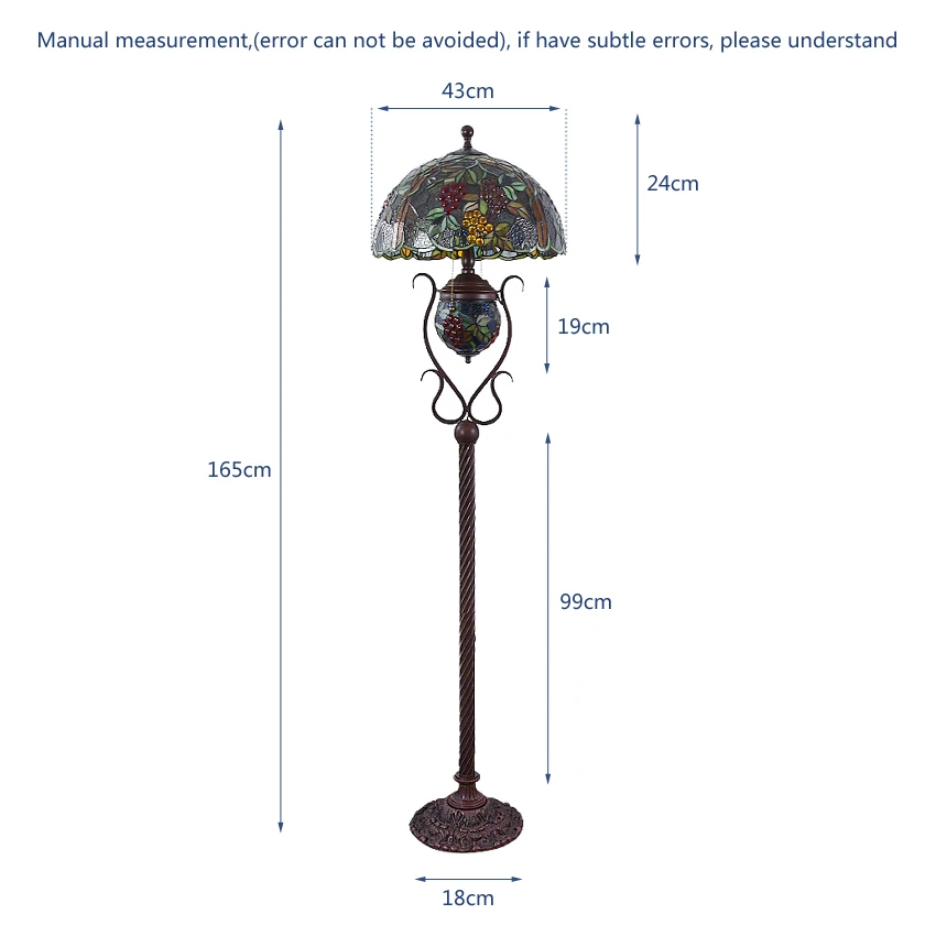 European Classical Floor Lamps 168cm Vertical Art decoration light Living Room Bedroom Study Light Retro Creative TF175 | Лампы и
