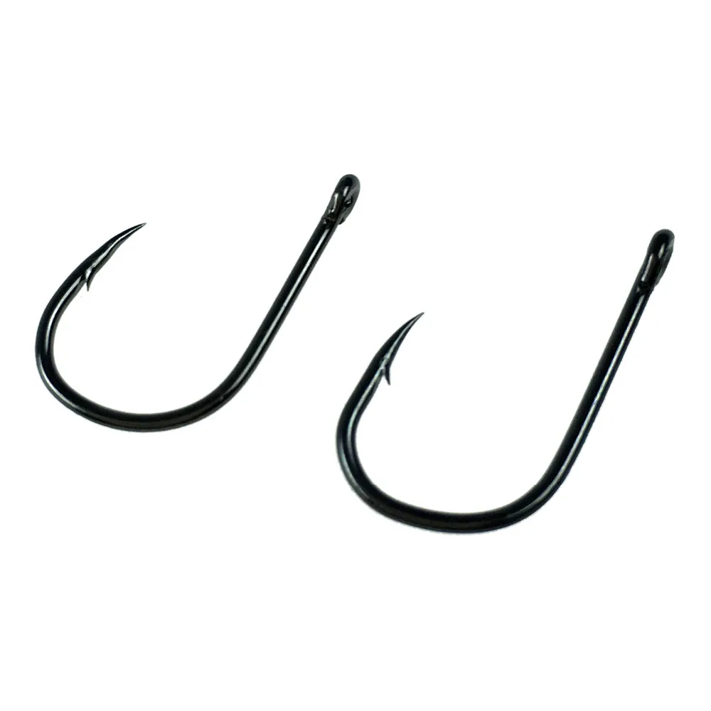 500 шт./кор. #3 ~ #12 колючей крючки Fsihhooks черный нержавеющей Sharp рыболовные крючок