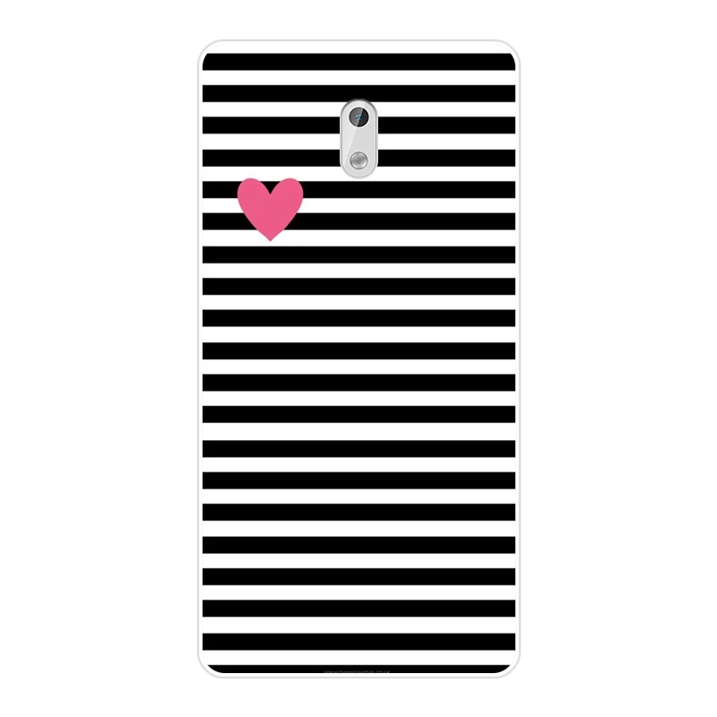TPU Silicone Phone Case For Nokia 7 Plus X6 Blue White Black Stripes Pink Heart Soft Back Cover 8 6 5 3 2 1 | Мобильные телефоны и