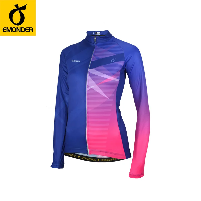 EMONDER 2019 New Pro Women Cycling Jersey Autumn Long sleeve Clothing Mountain Mountaineering camping clothing | Спорт и развлечения