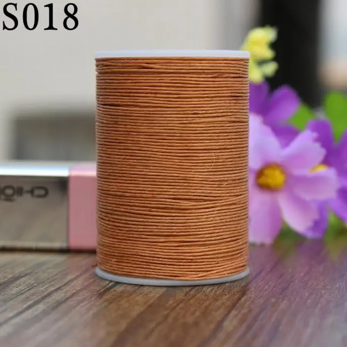 Круглая вощеная нить ramie для шитья кожи диаметр 0 6 мм опт|color thread|sewing threadleather sewing