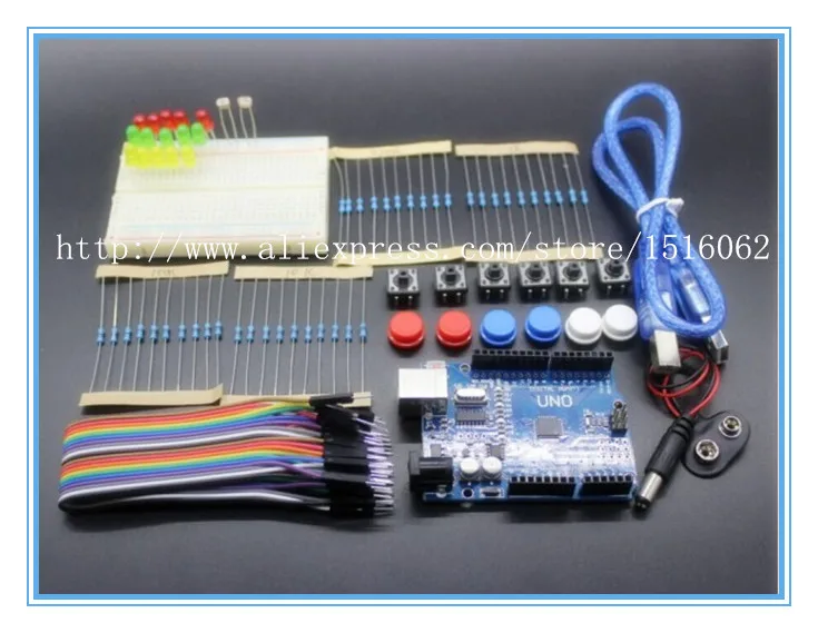 Best цены! бесплатная доставка! новый starter kit ООН R3 мини Макет LED перемычка кнопка для