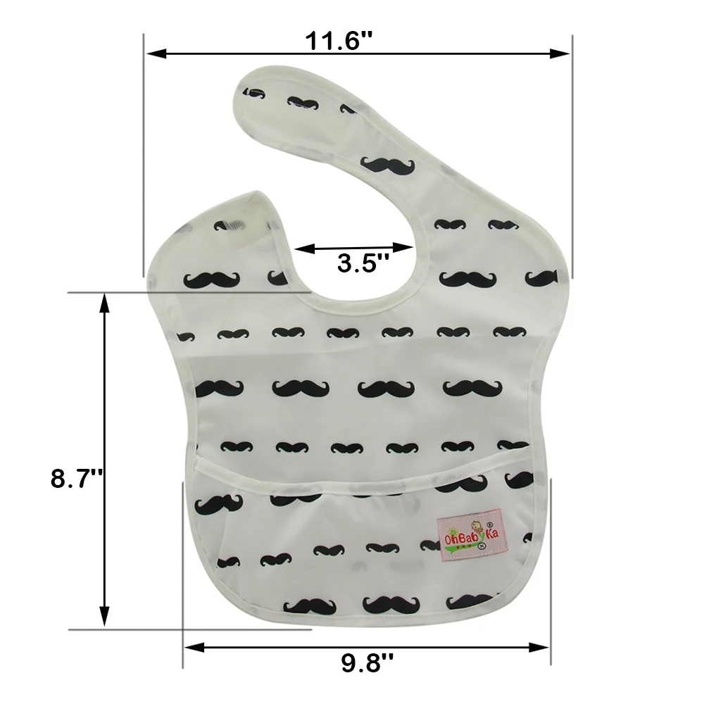 Ohbabyka водонепроницаемый детский нагрудник малыша фартук одежда для кормления