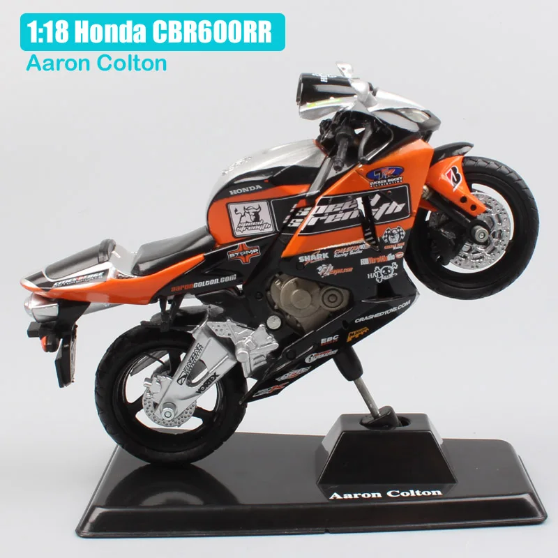 1:18 весы Newray Honda cbr CBR600RR racer Аарон Colton Мотоцикл Велосипед литья под давлением road