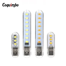 2 шт./упак. мини USB светодиодный светильник Ночной светильник Кемпинг лампы для чтения ноутбук компьютер Тетрадь мобильный Мощность Зарядное устройство теплые светильник