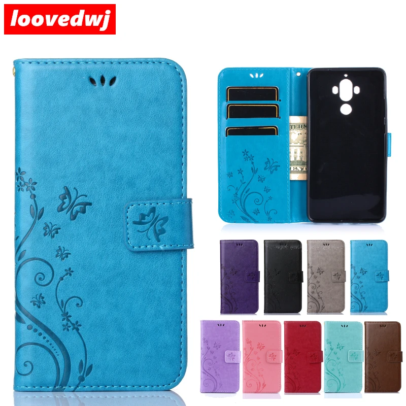 Loovedwj для Huawei Коврики 9 чехол откидная крышка шнурки роскошный карты бумажник