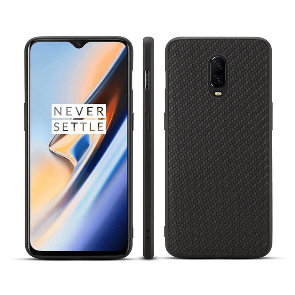 Противоударный чехол One Plus 6 6T 7 7T 8Pro9 Nord из углеродного волокна нейлона дерева