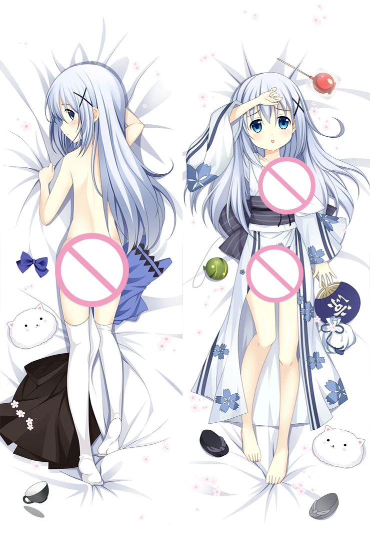 Японское аниме Gochuumon Wa Usagi Desuka Dakimakura наволочка манга мультяшная