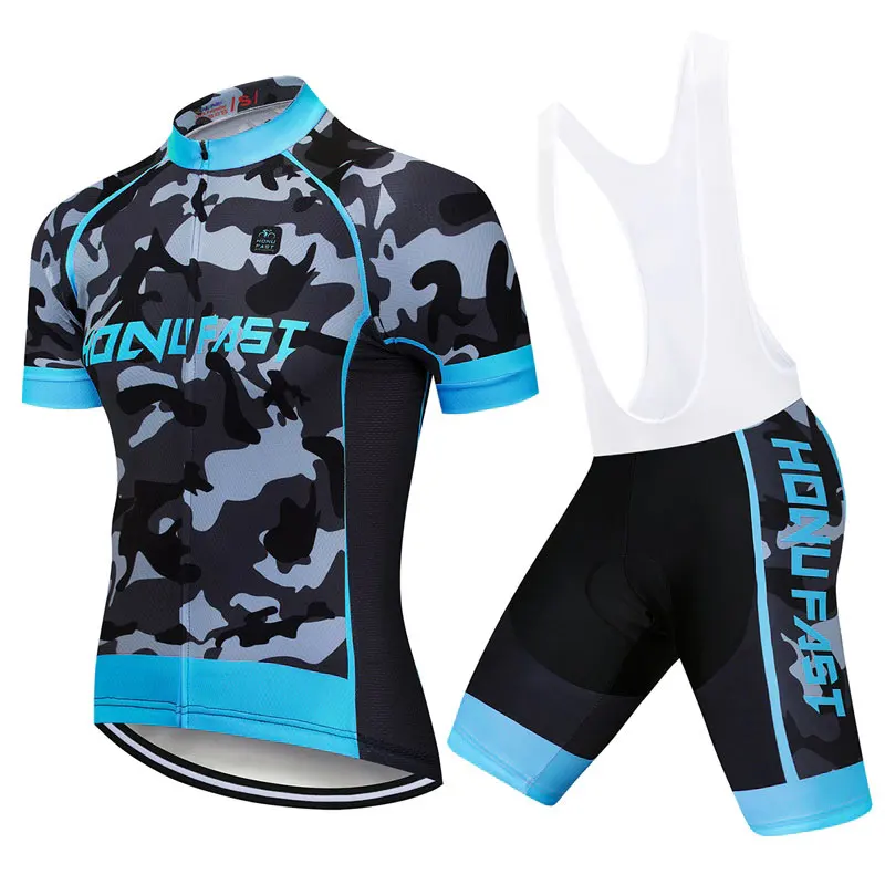 Bib cycling set Камуфляжная одежда для велоспорта мужская летняя велосипедная одежда для трекинга велосипедная одежда/короткий рукав Велоспорт Джерси наборы Ropa Ciclismo maillot - Цвет: Bib cycling set