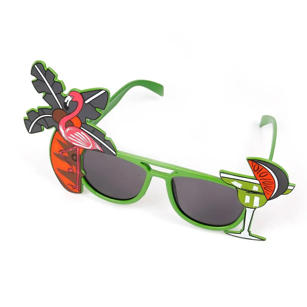 1pc Green Flamingo QIFU искусственные листья тропической пальмы Гавайские вечерние пальмы коричневые листья искусственный декор для свадебной вечеринки - Цвет: 1pc Green Flamingo