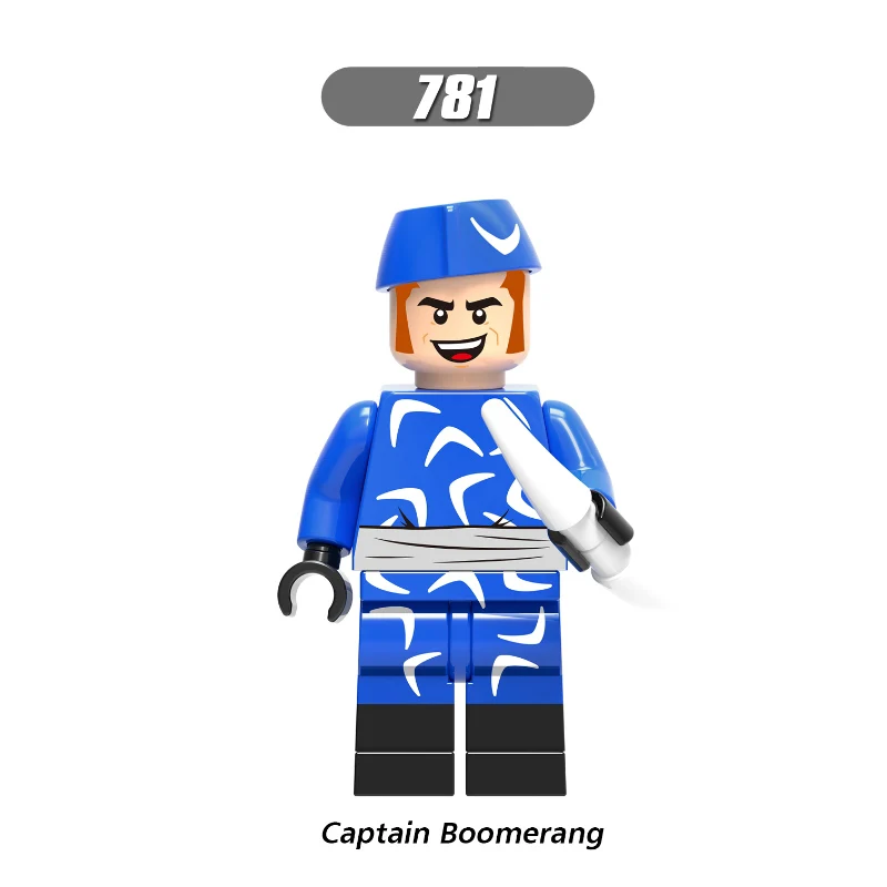 Captain Boomerang Одна распродажа, супергерои, киборг, обратная вспышка, Лекс-Лютер, огненный шторм, Лобо, Бэтмен, флэш-строительные блоки, Детские Подарочные игрушки - Цвет: Captain Boomerang
