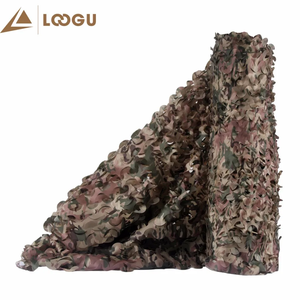 Военная камуфляжная сетка LOOGU E 5 м * 1 для использования в лесу без завязывания