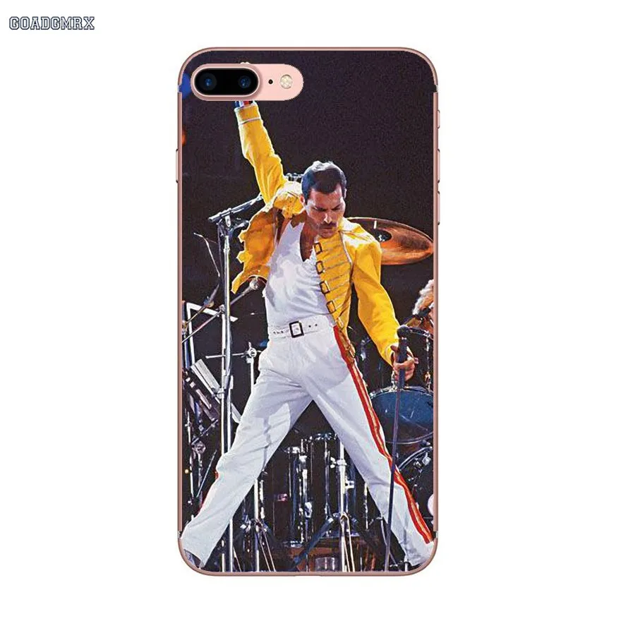 Популярный мягкий прозрачный чехол Freddy Mercury Queen для iPhone 6 6S 7 8 Plus X XS MAX XR 4 4S 5 5S SE 5C |