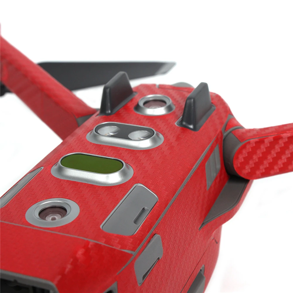 1 компл. 3D углеродное волокно Водонепроницаемый волоконная Кожа Наклейка для DJI Mavic 2 Pro& Zoom Drone корпус РУКА батарея и пульт дистанционного управления
