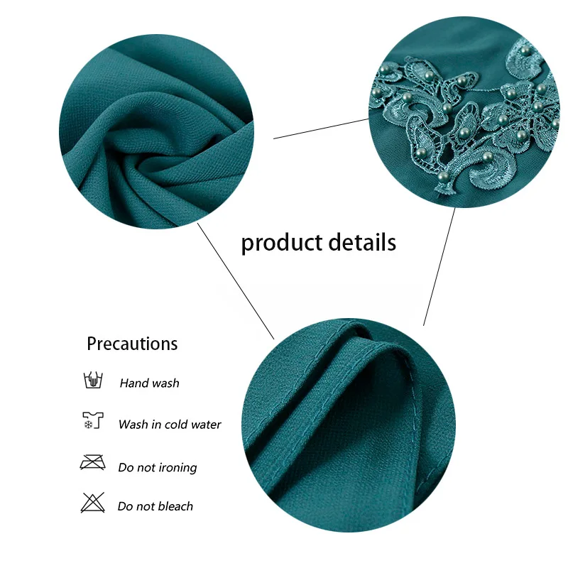 Новинка 2019 Женский пузырьковый шифоновый однотонный мусульманский головной