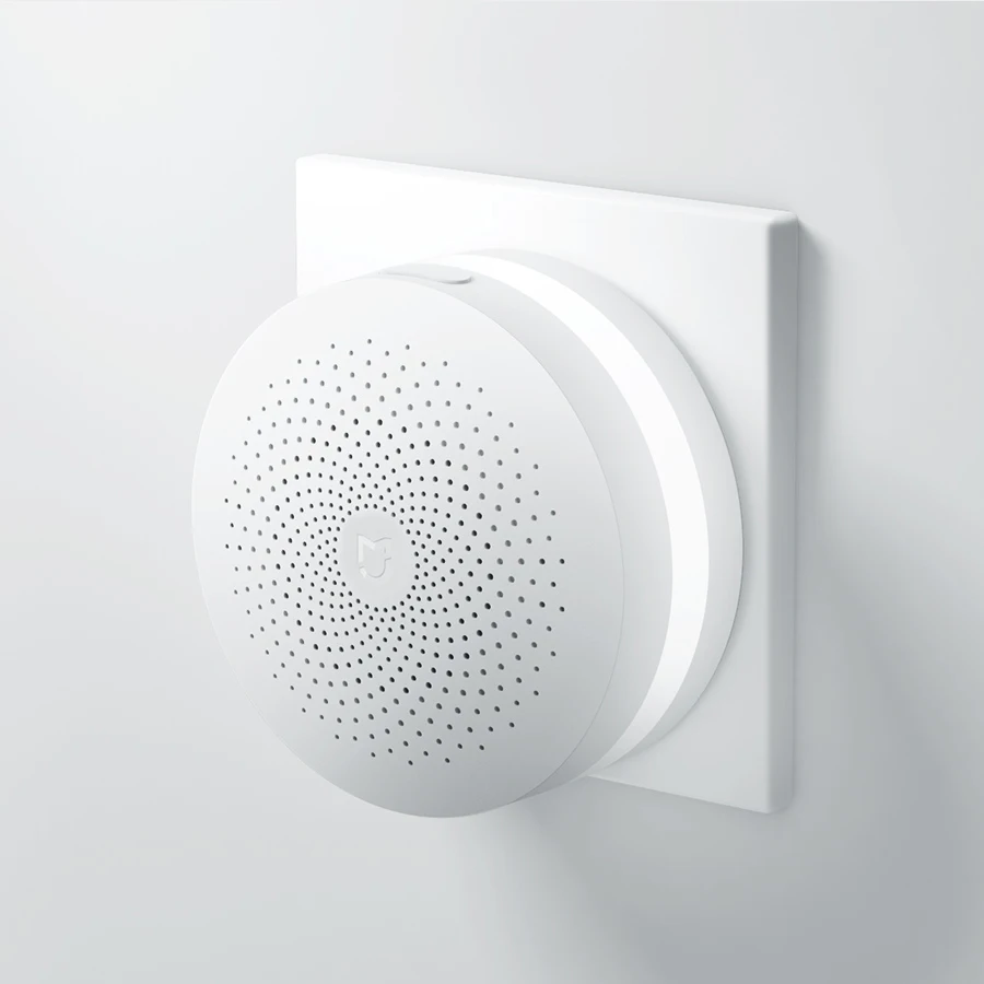 Xiaomi Mijia Многофункциональный шлюз 2 умный центр управления умный дом Комплект обновления версии два управления с дверной звонок с радио кольцо