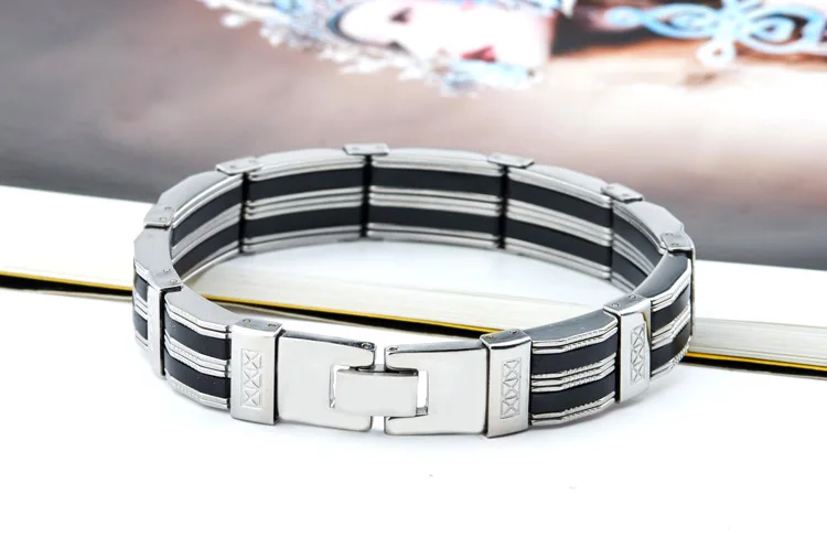 Новый 2017 изысканный моды магнат мужская titanium стальной браслет|steel bracelet|bracelet